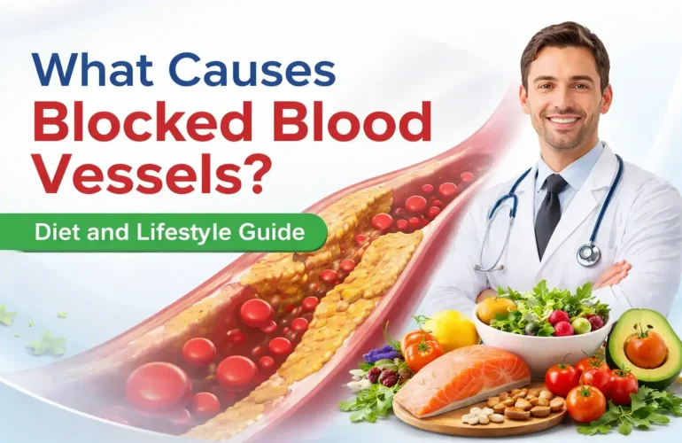 what causes blocked blood vessels and healthy diet guide