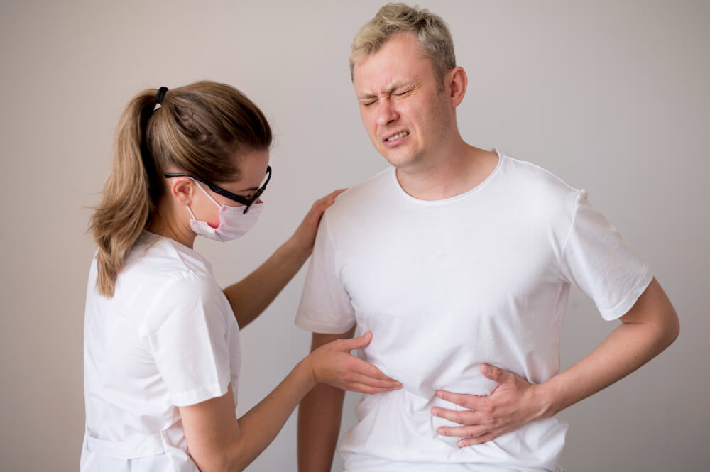 gallstones causing severe abdominal pain in the gallbladder